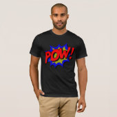 POW!  Pop Art Comic Text Effect T-shirt (Voorkant volledig)