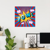 Pow Pop Art Comics Typography Poster (Thuiskantoor)