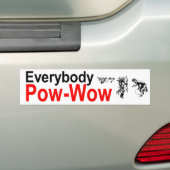 Pow_Pow Bumpersticker (Op auto)