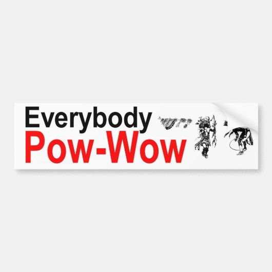 Pow_Pow Bumpersticker (Voorkant)