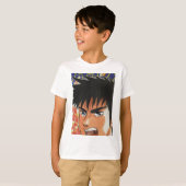 POW, POW, POW. . . Manga, Japanse stripfiguur T-shirt (Voorkant volledig)
