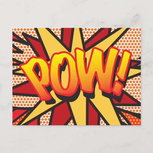 POW Pret Retro Stripboek Pop Art Aankondigingskaart (Voorkant)