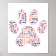 pow print hond Wordcloud