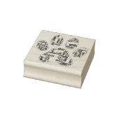 pow print hond Wordcloud Rubberstempel (Stempel)