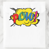 Pow! Rechthoekige Sticker (Tas)