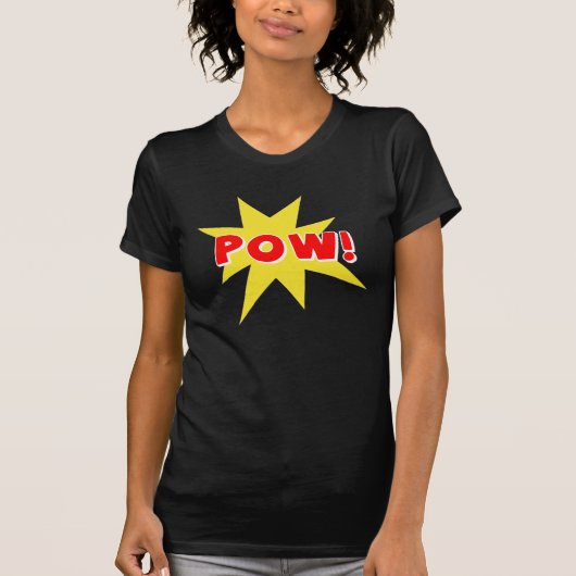 Pow! Retro Action Fighter T-shirt (Voorkant)