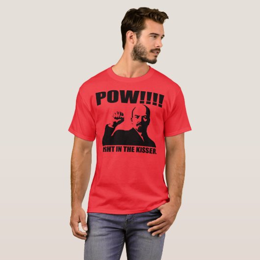 Pow Right in de Kisser T-shirt (Voorkant volledig)