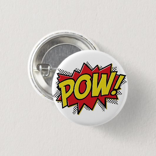 POW! RONDE BUTTON 3,2 CM (Voorkant /achterkant)