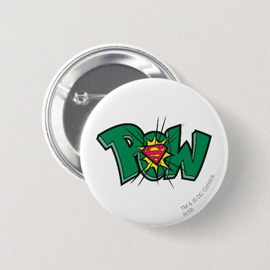 Pow Ronde Button 5,7 Cm (Voorkant /achterkant)