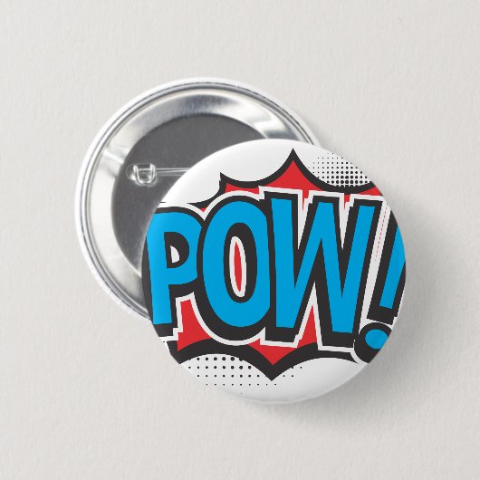 POW RONDE BUTTON 5,7 CM (Voorkant /achterkant)