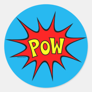 Pow! Ronde Sticker