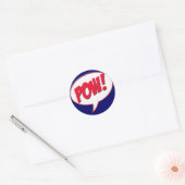 Pow! Ronde Sticker (Envelop)