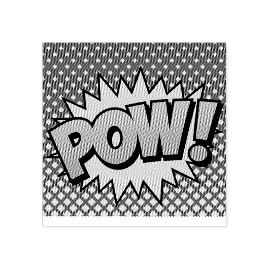 POW! Rubberstempel (Afrduk)