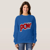 POW! Screwball Graphics Blauw Trui (Voorkant volledig)