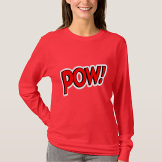 POW! Screwball Graphics Rode Lange Mouwen T-shirt