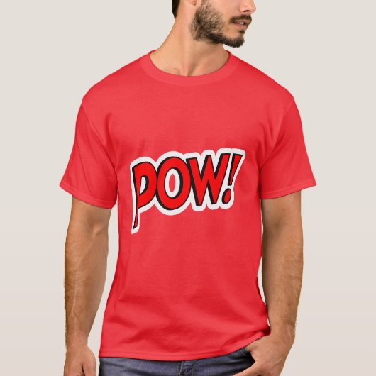 POW! Screwball Graphics Rood T-shirt (Voorkant)