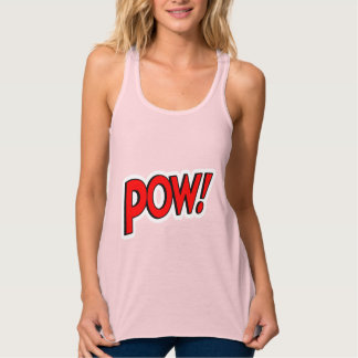 POW! Screwball Graphics Roze Tanktop