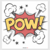 POW! stripboek stijl sticker (Vel)