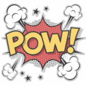 POW! stripboek stijl sticker (Voorkant)