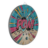 Pow stripverhaal dartbord (Voorkant Links)