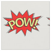 POW! - Superheld Comic Book Red/Yellow Bubble Stof (Close Up)