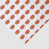 POW! - Superheld Comic Book Red/Yellow Bubble Tissuepapier (Detail)
