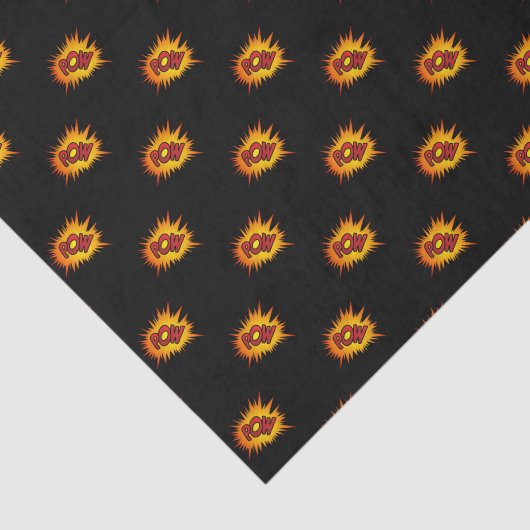 Pow Superheld Fight Tissuepapier (Detail)