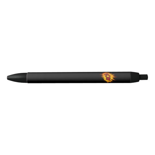 Pow Superheld Fight Zwarte Inkt Pen (Voorkant)