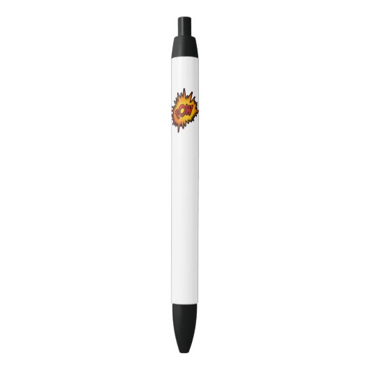 Pow Superheld Fight Zwarte Inkt Pen (Voorkant Verticaal)