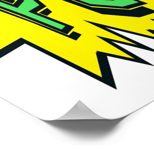 POW  Superhero Comic Books Poster (Hoek)