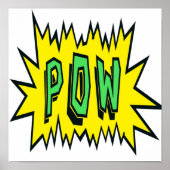 POW  Superhero Comic Books Poster (Voorkant)
