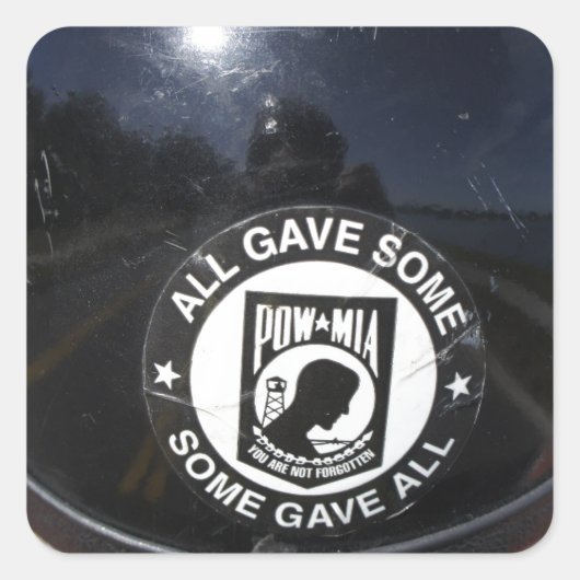 POW VIERKANTE STICKER (Voorkant)