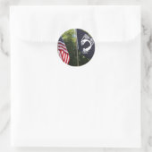 POW-vlag Ronde Sticker (Tas)