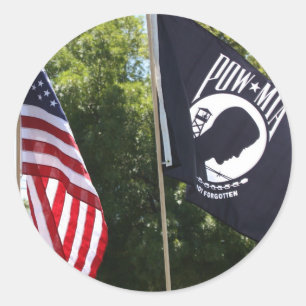 POW-vlag Ronde Sticker