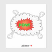 Pow!.. Wauw, kleurrijk design. Sticker (Vel)
