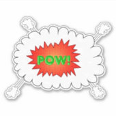 Pow!.. Wauw, kleurrijk design. Sticker (Voorkant)