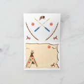 Pow Wow Amerikaans Bedankkaart (Binnen)