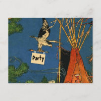 POW-WOW BIRTHDAY PARTY INVITATION ~ EZ2 CUSTOMIZE