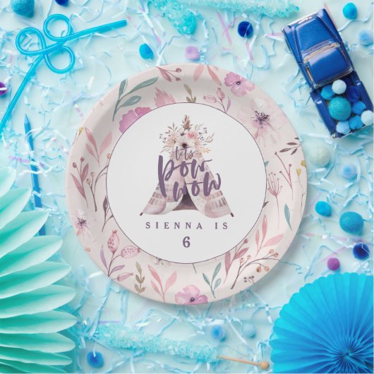 Pow wow the epee verjaardagsfeestje paper bord (Feest)