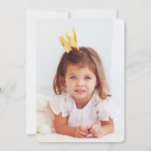 Pow wow tipi verjaardagsfeestje foto uitnodigen kaart (Achterkant)