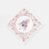 Pow wow tipi verjaardagsfeestje servetten (Hoek)