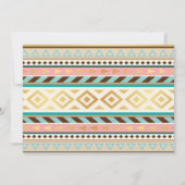 Pow Wow Tribal Teepee Bridal Shower Uitnodiging (Achterkant)