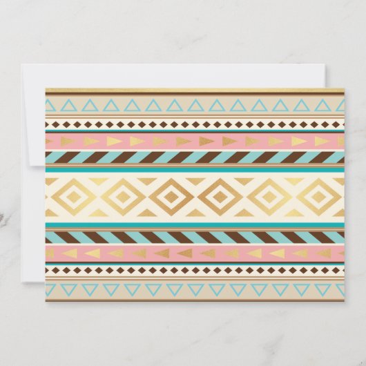 Pow Wow Tribal Teepee Bridal Shower Uitnodiging (Achterkant)