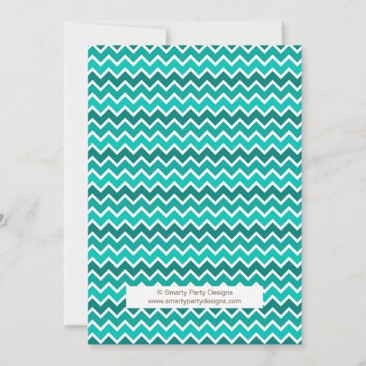 Pow Wow Tribal verjaardagsfeestje uitnodiging (Achterkant)