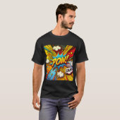 POW! ZAP! Comic Action Words – Leuk en gedurfd ont T-shirt (Voorkant volledig)