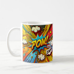 POW! ZAP! Comic Action Words - Levendig ontwerp Koffiemok