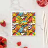 POW! ZAP! Comic Words - Leuk en levendig feestdeco Servet (Insitu)