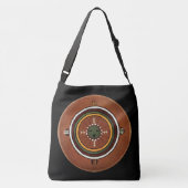 Powalawu Native American Sandschilderij Crossbody Tas (Achterkant)