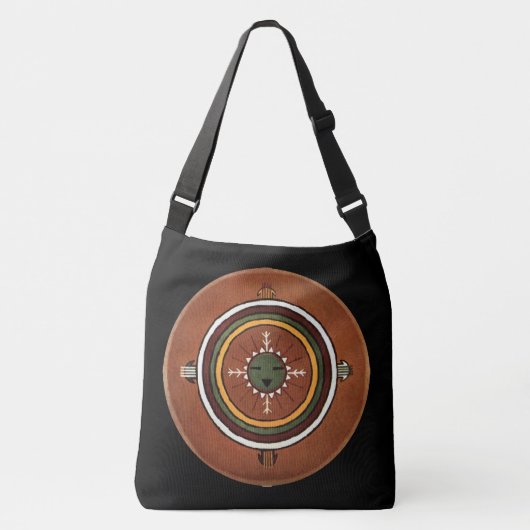Powalawu Native American Sandschilderij Crossbody Tas (Voorkant)