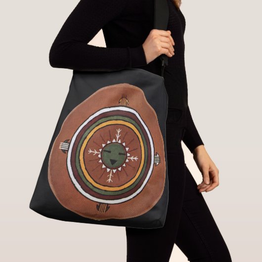 Powalawu Native American Sandschilderij Crossbody Tas (Dichtbij)